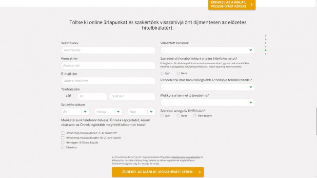Sberbank hitelkalkulátor